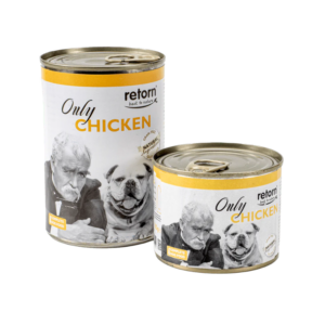 Latas de pollo fresco para perros - Hipoalergénica.