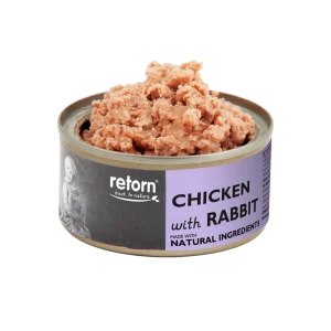 Latas de Pollo con Conejo para Gatos - 80g