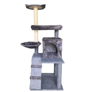 Árbol Rascador Gato Modelo Paris - 49x49x132 cm