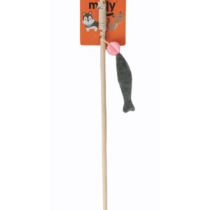 Juguete caña interactivo 40 cm con pescadito