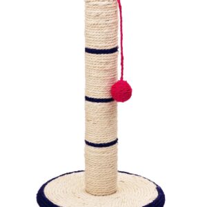 Rascador Poste de Sisal con Pelota para Gatos - 45 cm.
