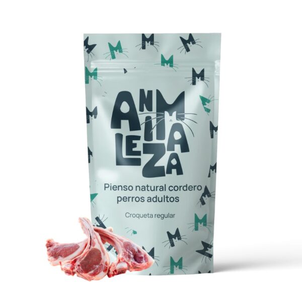 Pienso natural de cordero para perros adultos - croqueta regular, hipoalergenico sin cereales