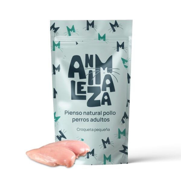Pienso natural de pollo para perros adultos - croqueta pequeña, monoproteico y digestivo