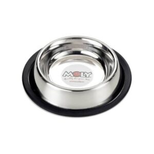 Comedero de acero inoxidable antideslizante