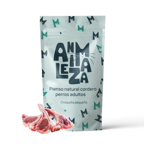 Pienso natural de cordero para perros adultos - croqueta pequeña, hipoalergenico sin cereales